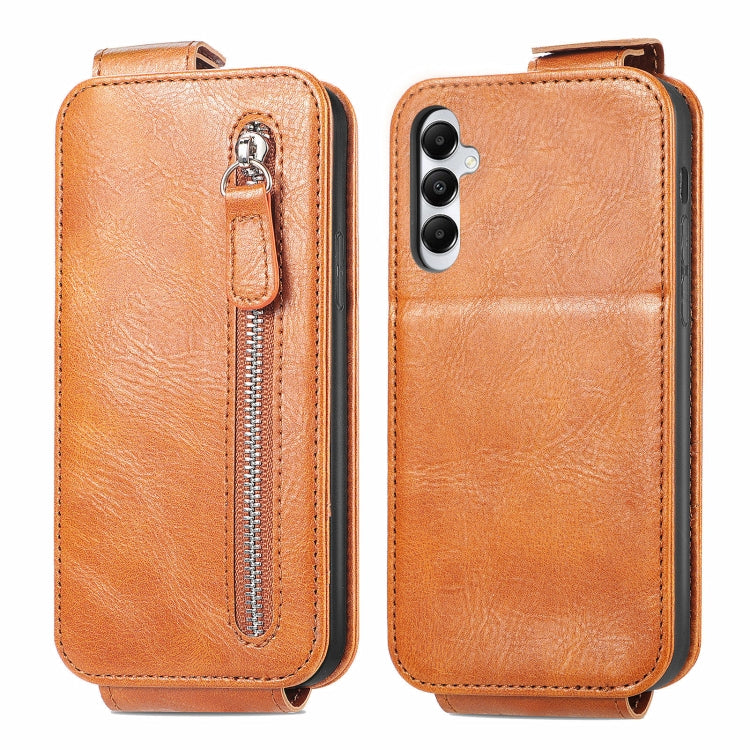 Zipper Wallet Vertical Flip Leather Phone Case, For Samsung Galaxy A05, For Samsung Galaxy A05s, For Samsung Galaxy M14, For Samsung Galaxy XCover 5