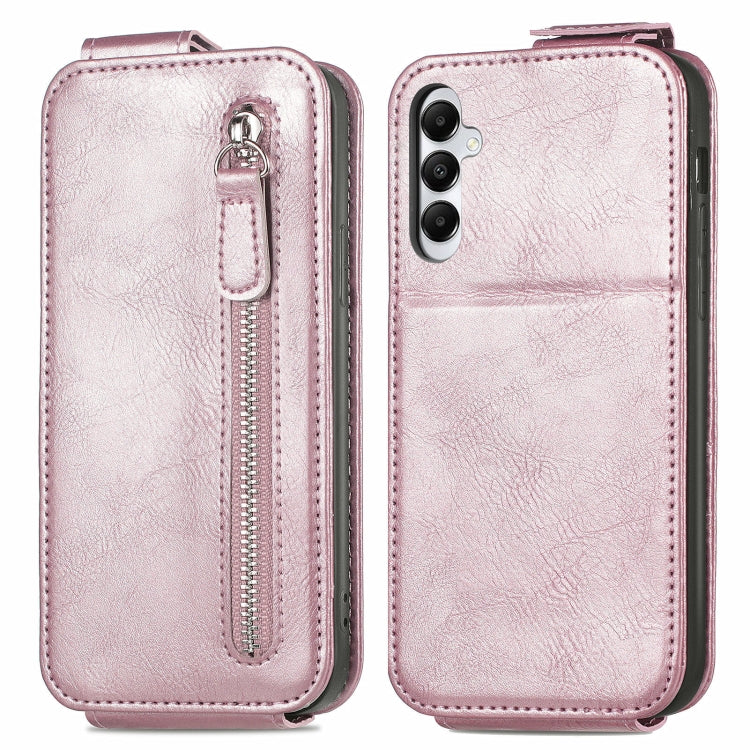 Zipper Wallet Vertical Flip Leather Phone Case, For Samsung Galaxy A05, For Samsung Galaxy A05s, For Samsung Galaxy M14, For Samsung Galaxy XCover 5