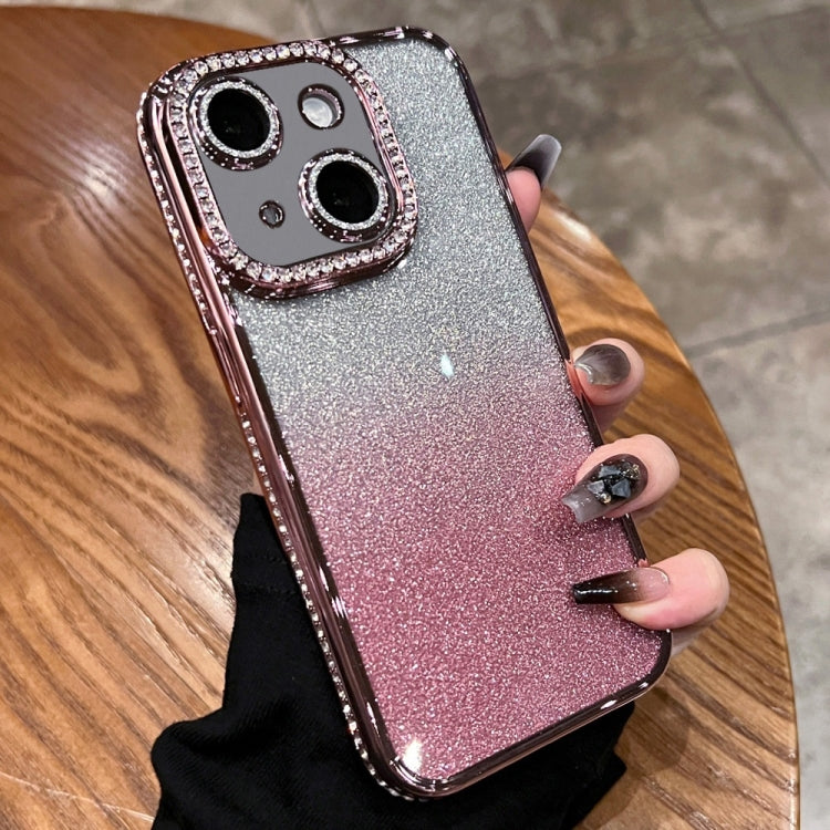 Diamond Gradient Glitter TPU Phone Case, For iPhone 15 Pro, For iPhone 15 Plus, For iPhone 15, For iPhone 14 Plus, For iPhone 14