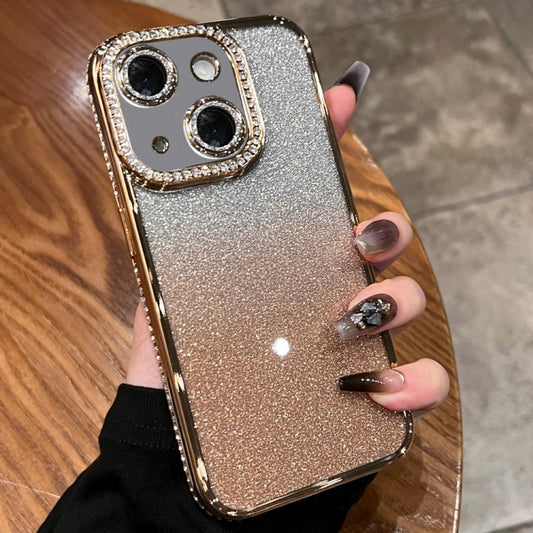 Diamond Gradient Glitter TPU Phone Case, For iPhone 14 Plus, For iPhone 14, For iPhone 14 Pro, For iPhone 14 Pro Max