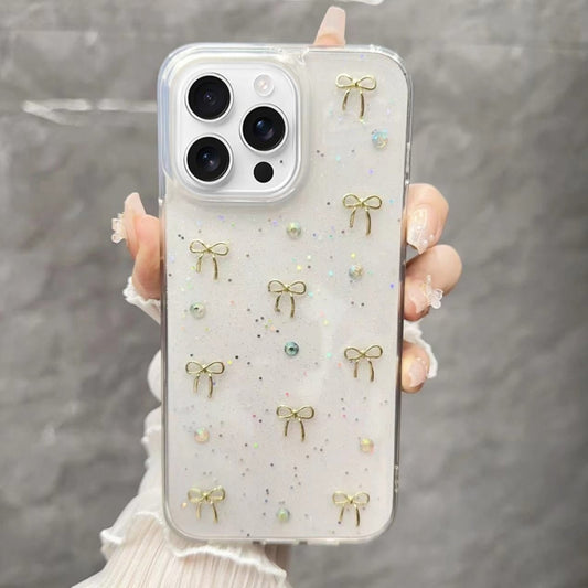 Small Fresh Bow TPU Phone Case, For iPhone 16 Pro Max, For iPhone 16 Pro, For iPhone 16 Plus, For iPhone 16, For iPhone 15 Pro Max, For iPhone 15 Pro, For iPhone 15 Plus, For iPhone 15, For iPhone 14 Plus, For iPhone 14, For iPhone 14 Pro��������������...