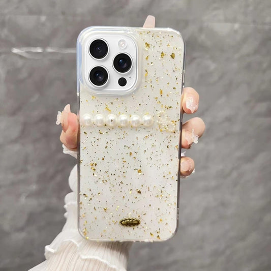 Gold Foil Pearl Bow TPU Phone Case, For iPhone 16 Pro Max, For iPhone 16 Pro, For iPhone 16 Plus, For iPhone 16, For iPhone 15 Pro Max, For iPhone 15 Pro, For iPhone 15 Plus, For iPhone 15, For iPhone 14 Plus, For iPhone 14, For iPhone 14 Pro����������...
