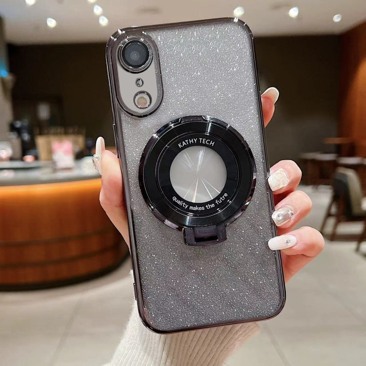 Electroplated Holder Gradient Glitter MagSafe Phone Case, For iPhone 11 Pro Max, For iPhone  11, For iPhone 11 Pro, For iPhone XR