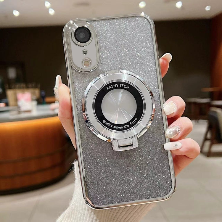 Electroplated Holder Gradient Glitter MagSafe Phone Case, For iPhone 11 Pro Max, For iPhone  11, For iPhone 11 Pro, For iPhone XR