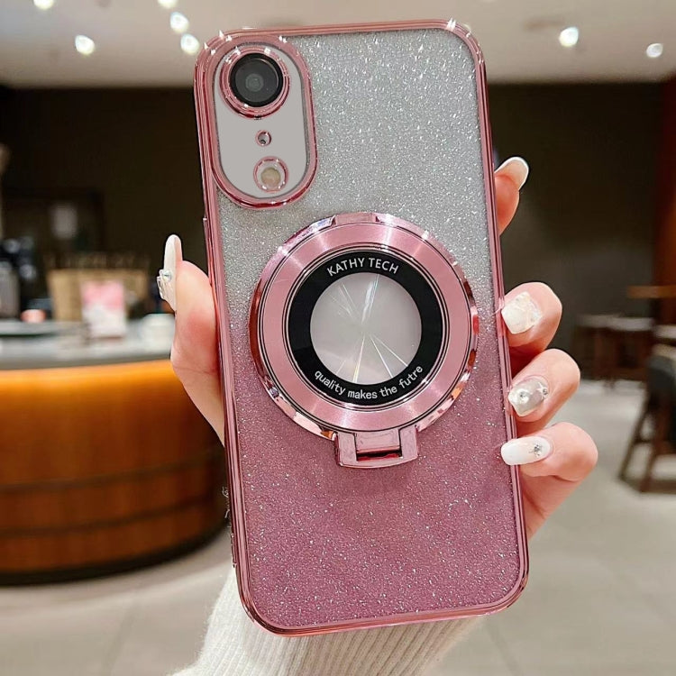 Electroplated Holder Gradient Glitter MagSafe Phone Case, For iPhone 11 Pro Max, For iPhone  11, For iPhone 11 Pro, For iPhone XR