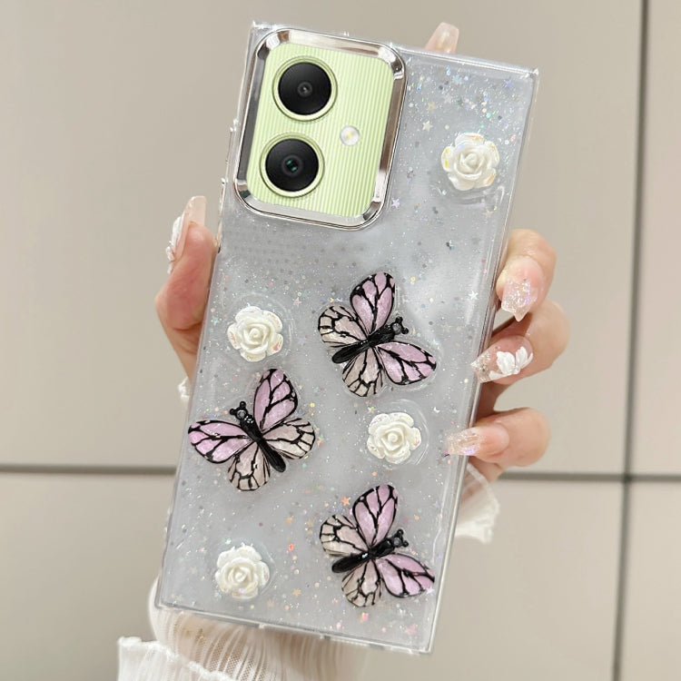 Three-dimensional Butterfly Glitter TPU  Phone Case, For Samsung Galaxy S25 Ultra 5G, For Samsung Galaxy A16 5G, For Samsung Galaxy S24 FE 5G, For Samsung Galaxy A55, For Samsung Galaxy A35, For Samsung Galaxy S24 Ultra 5G, For Samsung Galaxy S24+ 5G