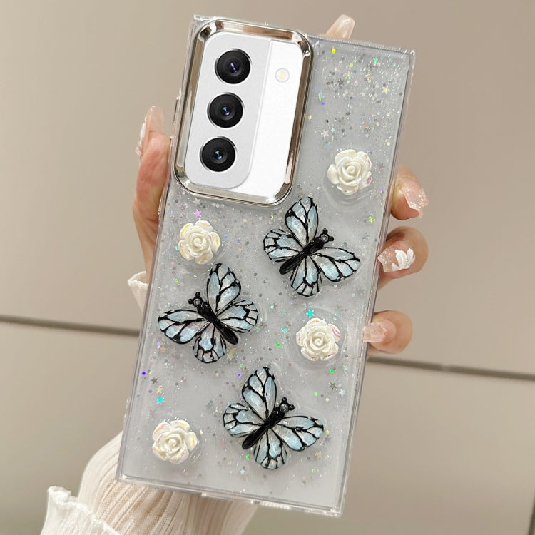 Three-dimensional Butterfly Glitter TPU  Phone Case, For Samsung Galaxy S23 FE 5G, For Samsung Galaxy S23 Ultra 5G, For Samsung Galaxy S23+ 5G, For Samsung Galaxy S23 5G, For Samsung Galaxy S22 Ultra 5G, For Samsung Galaxy S22+ 5G