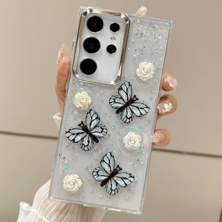 Three-dimensional Butterfly Glitter TPU  Phone Case, For Samsung Galaxy S23 FE 5G, For Samsung Galaxy S23 Ultra 5G, For Samsung Galaxy S23+ 5G, For Samsung Galaxy S23 5G, For Samsung Galaxy S22 Ultra 5G, For Samsung Galaxy S22+ 5G