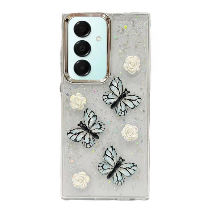 Three-dimensional Butterfly Glitter TPU  Phone Case, For Samsung Galaxy S25 Ultra 5G, For Samsung Galaxy A16 5G, For Samsung Galaxy S24 FE 5G, For Samsung Galaxy A55, For Samsung Galaxy A35, For Samsung Galaxy S24 Ultra 5G, For Samsung Galaxy S24+ 5G