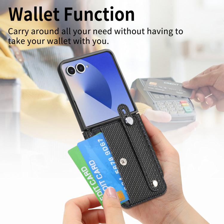 Wristband Kickstand Card Wallet Back Cover Phone Case