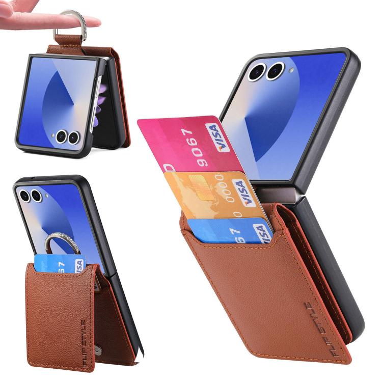 Litchi Texture Leather Ring Wallet Phone Case