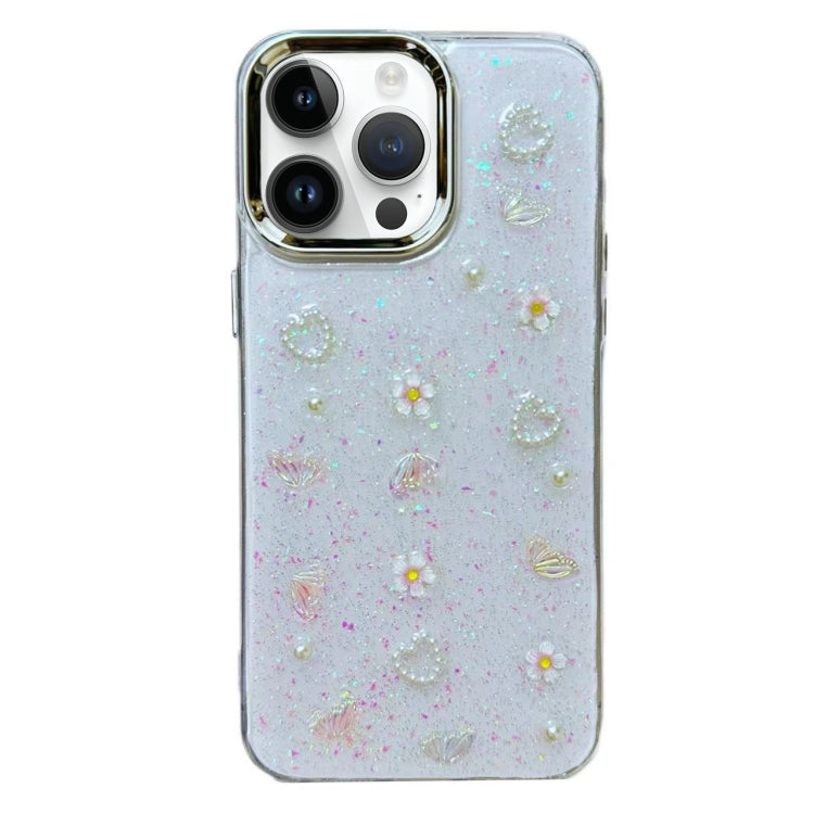 3D Bow Pearl Love Flower TPU Phone Case, For iPhone 16 Pro Max, For iPhone 16 Pro, For iPhone 16 Plus, For iPhone 16, For iPhone 15 Pro Max, For iPhone 15 Pro, For iPhone 15 Plus, For iPhone 15, For iPhone 14 Plus, For iPhone 14, For iPhone 14 Pro�����...