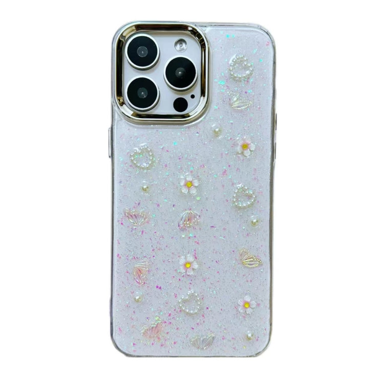 3D Bow Pearl Love Flower TPU Phone Case, For iPhone 16 Pro Max, For iPhone 16 Pro, For iPhone 16 Plus, For iPhone 16, For iPhone 15 Pro Max, For iPhone 15 Pro, For iPhone 15 Plus, For iPhone 15, For iPhone 14 Plus, For iPhone 14, For iPhone 14 Pro�����...