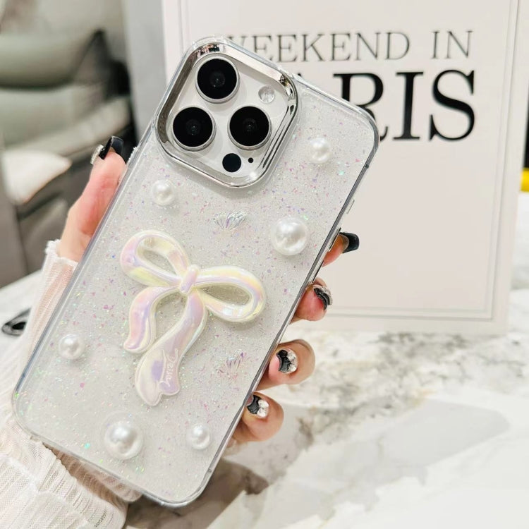 3D Bow Pearl Love Flower TPU Phone Case, For iPhone 16 Pro Max, For iPhone 16 Pro, For iPhone 16 Plus, For iPhone 16, For iPhone 15 Pro Max, For iPhone 15 Pro, For iPhone 15 Plus, For iPhone 15, For iPhone 14 Plus, For iPhone 14, For iPhone 14 Pro�����...