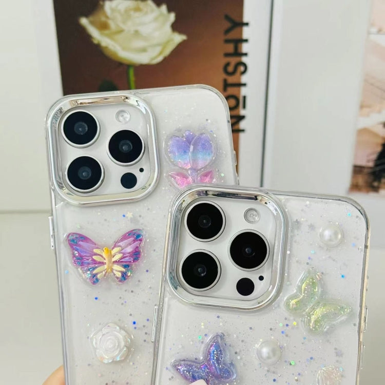 3D Colorful Crystal Butterfly TPU Phone Case, For iPhone 16 Pro Max, For iPhone 16 Pro, For iPhone 16 Plus, For iPhone 16, For iPhone 15 Pro Max, For iPhone 15 Pro, For iPhone 15 Plus, For iPhone 15, For iPhone 14 Plus, For iPhone 14, For iPhone 14 Pro