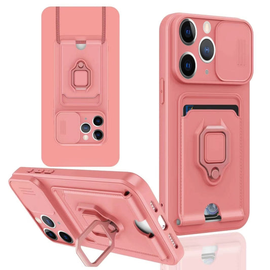 Sliding Camshield Magnetic Card Holder Silicone Phone Case, For iPhone 11 Pro, For iPhone XR, For iPhone XS Max, For iPhone X / XSS