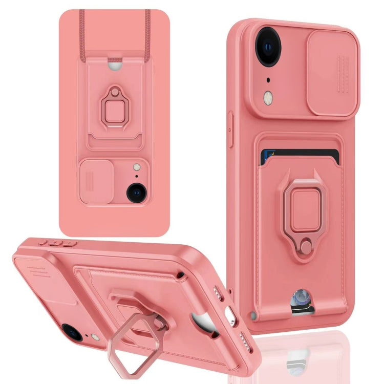 Sliding Camshield Magnetic Card Holder Silicone Phone Case, For iPhone 11 Pro, For iPhone XR, For iPhone XS Max, For iPhone X / XSS