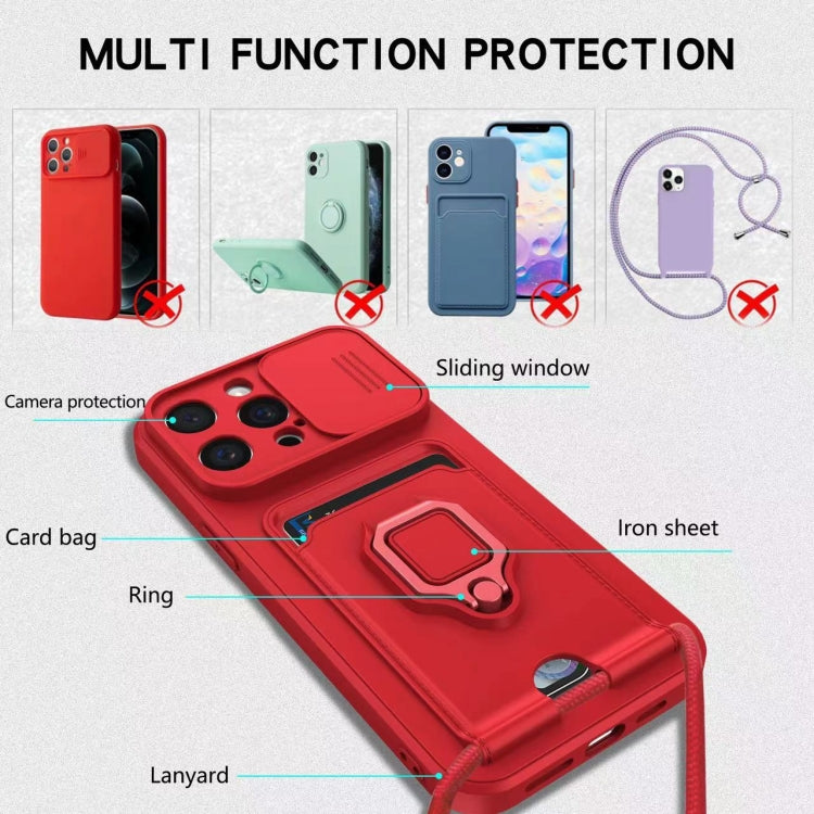 Sliding Camshield Magnetic Card Holder Silicone Phone Case, For iPhone 11 Pro, For iPhone XR, For iPhone XS Max, For iPhone X / XSS