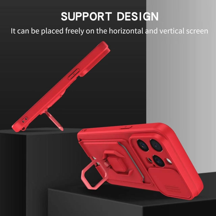 Sliding Camshield Magnetic Card Holder Silicone Phone Case, For iPhone 11 Pro, For iPhone XR, For iPhone XS Max, For iPhone X / XSS