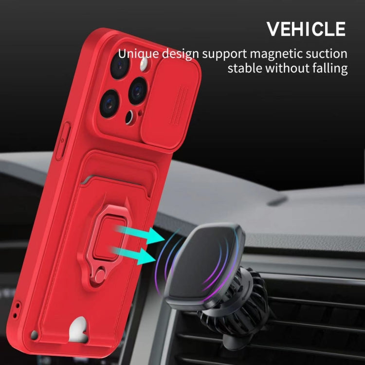 Sliding Camshield Magnetic Card Holder Silicone Phone Case, For iPhone 11 Pro, For iPhone XR, For iPhone XS Max, For iPhone X / XSS