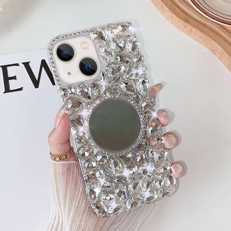 Mirror Handmade Bling Rhinestone PC Phone Case, For iPhone 16 Pro Max, For iPhone 16 Pro, For iPhone 16 Plus, For iPhone 16, For iPhone 15 Pro Max, For iPhone 15 Pro, For iPhone 15 Plus, For iPhone 15