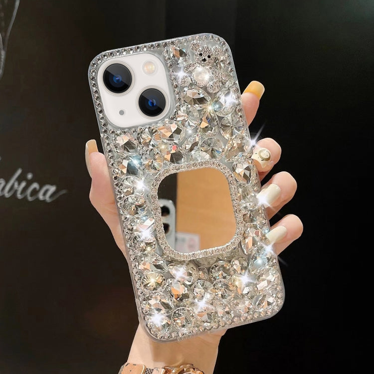 Mirror Handmade Bling Rhinestone PC Phone Case, For iPhone 16 Pro Max, For iPhone 16 Pro, For iPhone 16 Plus, For iPhone 16, For iPhone 15 Pro Max, For iPhone 15 Pro, For iPhone 15 Plus, For iPhone 15