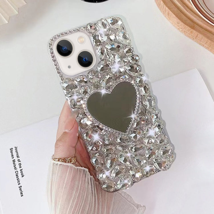 Mirror Handmade Bling Rhinestone PC Phone Case, For iPhone 16 Pro Max, For iPhone 16 Pro, For iPhone 16 Plus, For iPhone 16, For iPhone 15 Pro Max, For iPhone 15 Pro, For iPhone 15 Plus, For iPhone 15