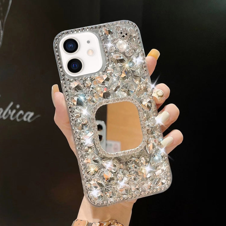 Mirror Handmade Bling Rhinestone PC Phone Case, For iPhone 12, For iPhone 12 Pro Max, For iPhone 12 Pro, For iPhone 12 mini, For iPhone 11 Pro Max, For iPhone 11, For iPhone 11 Pro, For iPhone XR