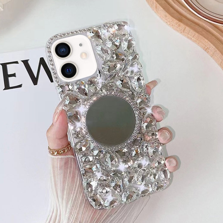 Mirror Handmade Bling Rhinestone PC Phone Case, For iPhone 12, For iPhone 12 Pro Max, For iPhone 12 Pro, For iPhone 12 mini, For iPhone 11 Pro Max, For iPhone 11, For iPhone 11 Pro, For iPhone XR