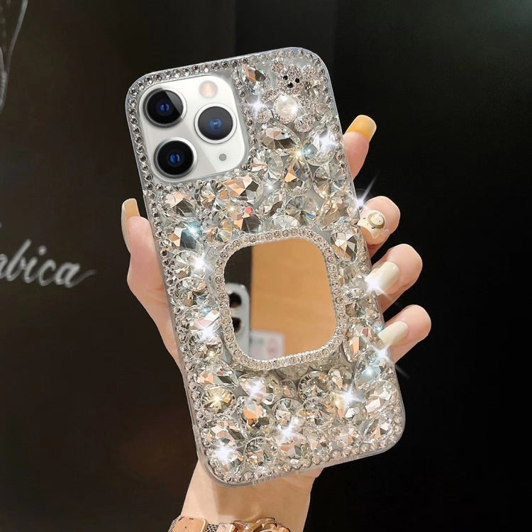 Mirror Handmade Bling Rhinestone PC Phone Case, For iPhone 12, For iPhone 12 Pro Max, For iPhone 12 Pro, For iPhone 12 mini, For iPhone 11 Pro Max, For iPhone 11, For iPhone 11 Pro, For iPhone XR