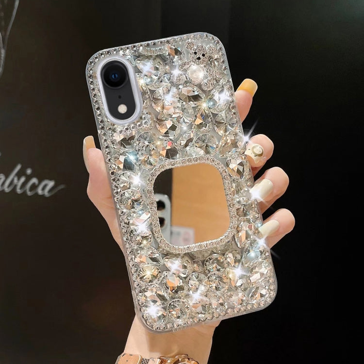 Mirror Handmade Bling Rhinestone PC Phone Case, For iPhone 12, For iPhone 12 Pro Max, For iPhone 12 Pro, For iPhone 12 mini, For iPhone 11 Pro Max, For iPhone 11, For iPhone 11 Pro, For iPhone XR