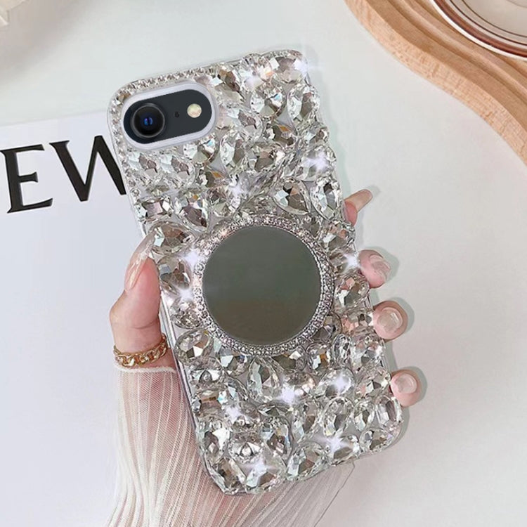 Mirror Handmade Bling Rhinestone PC Phone Case, For iPhone XS Max, For iPhone SE 2022 / 7 / 8, For iPhone X / XS, For iPhone 7 Plus / 8 Plus