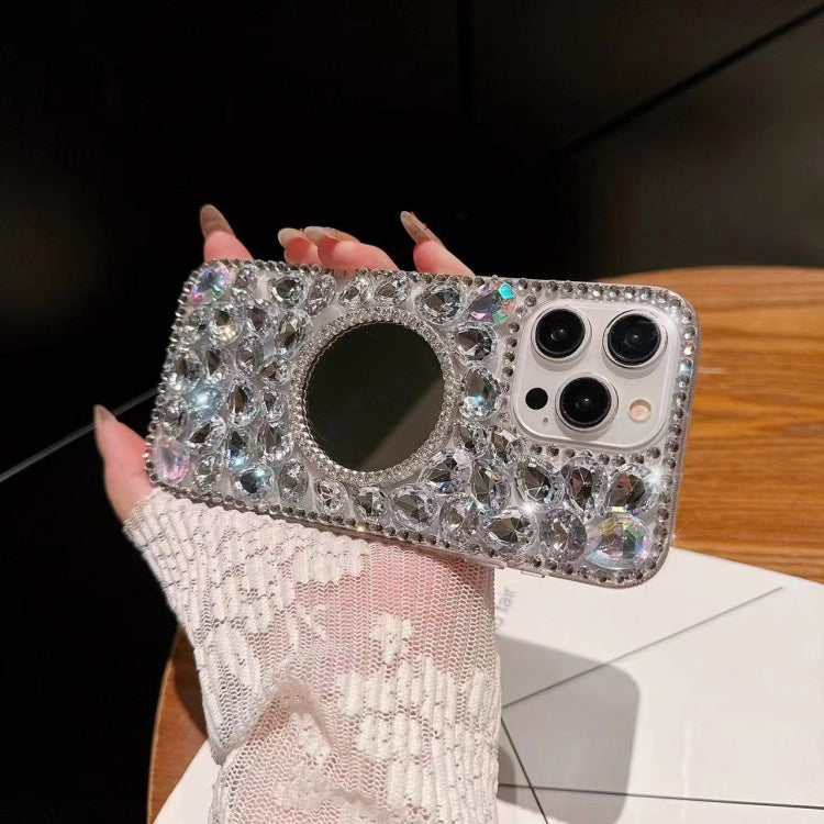 Mirror Handmade Bling Rhinestone PC Phone Case, For iPhone 14 Plus, For iPhone 14, For iPhone 14 Pro, For iPhone 14 Pro Max, For iPhone 13 Pro Max, For iPhone 13 Pro, For iPhone 13, For iPhone 13 mini