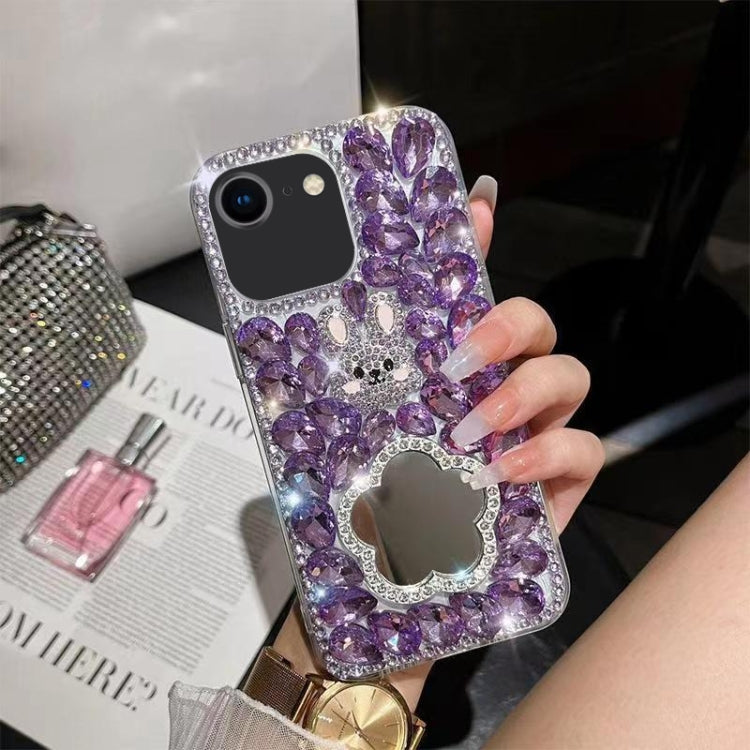 Diamond Mirror Bunny Handmade PC Phone Case, For iPhone 11 Pro Max, For iPhone 11, For iPhone 11 Pro, For iPhone XR, For iPhone XS Max, For iPhone SE 2022 /  7 / 8, For iPhone X / XS, For iPhone 7 Plus / 8 Plus