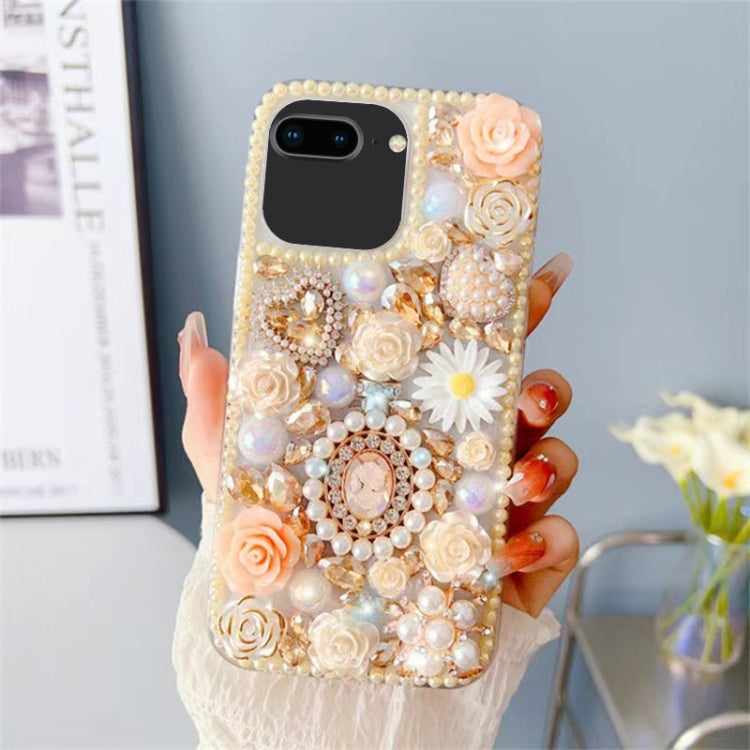 Diamond Inlaid Rose PC Phone Case, For iPhone XS Max, For iPhone 7 / 8, For iPhone X / XS, For iPhone 7 Plus / 8 Plus