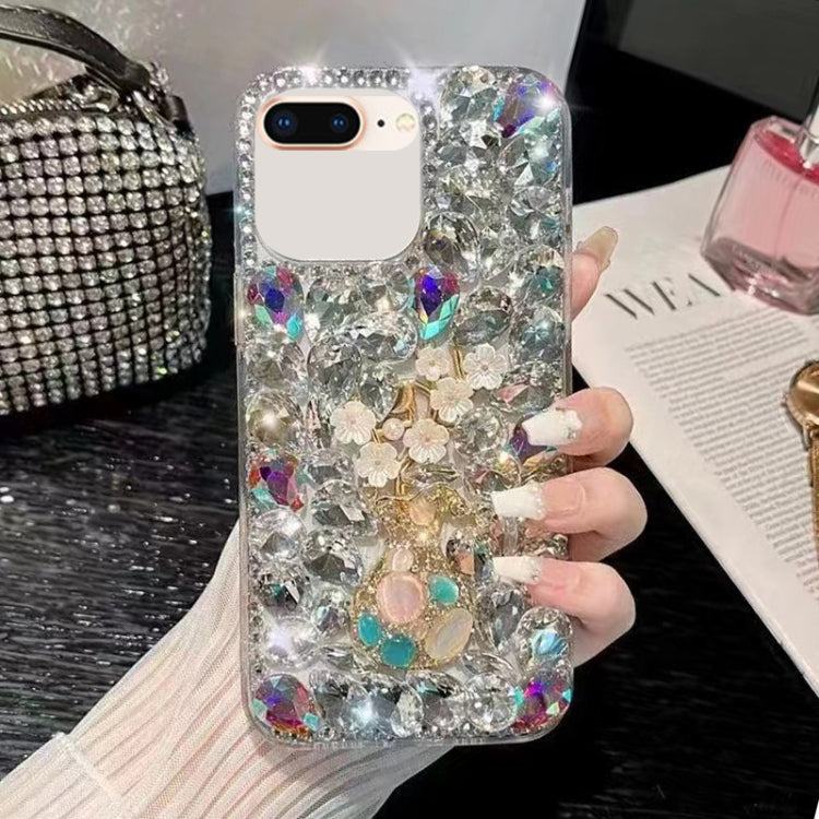 Plum Blossom Handmade Diamond Inlay PC Phone Case, For iPhone 11 Pro Max, For iPhone 11, For iPhone 11 Pro, For iPhone XR, For iPhone XS Max, For iPhone SE 2022 /  7 / 8, For iPhone X / XS, For iPhone 7 Plus / 8 Plus