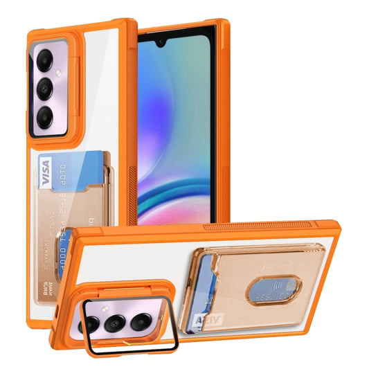 Card Bag Holder Acrylic Hybrid TPU Phone Case, For Samsung Galaxy A05s 4G, For Samsung Galaxy S23 FE 5G, For Samsung Galaxy A24