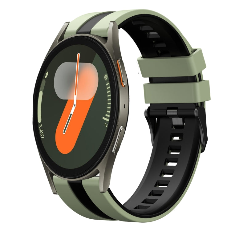 20mm Two Color Sports Silicone Watch Band, For Samsung Galaxy Watch 7 44mm