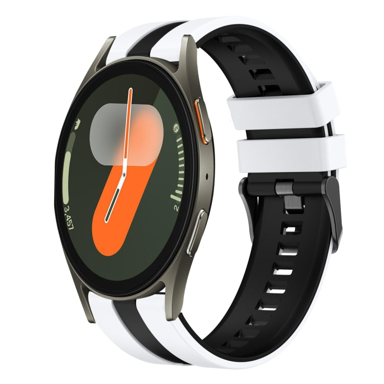 20mm Two Color Sports Silicone Watch Band, For Samsung Galaxy Watch 7 40mm
