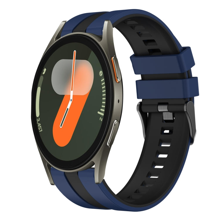 20mm Two Color Sports Silicone Watch Band, For Samsung Galaxy Watch 7 40mm