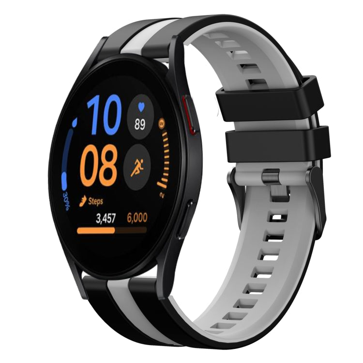 20mm Two Color Sports Silicone Watch Band, For Samsung Galaxy Watch FE 40mm