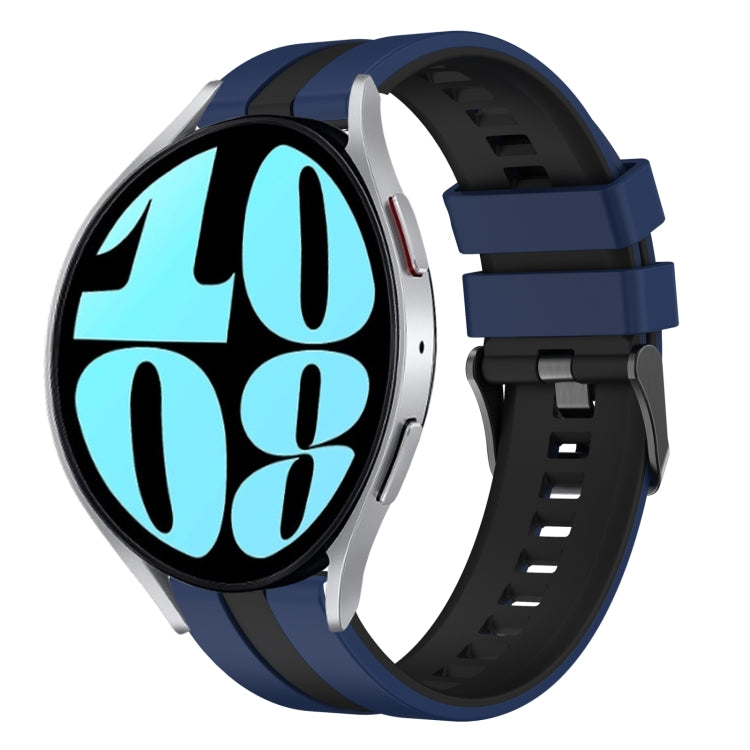 20mm Two Color Sports Silicone Watch Band, For Samsung Galaxy Watch 6 40mm