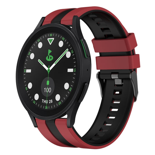 20mm Two Color Sports Silicone Watch Band, For Samsung Galaxy watch 5 Pro Golf Edition