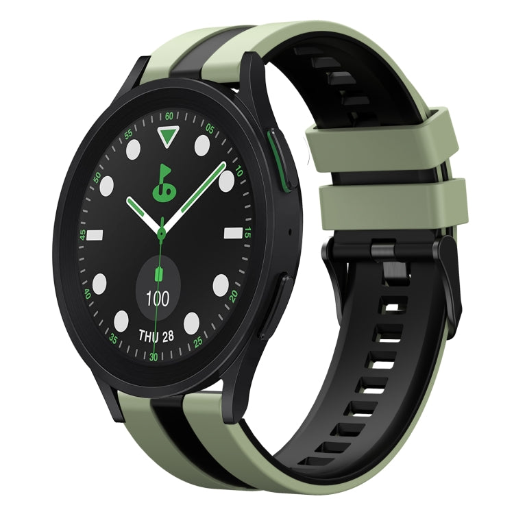 20mm Two Color Sports Silicone Watch Band, For Samsung Galaxy watch 5 Pro Golf Edition