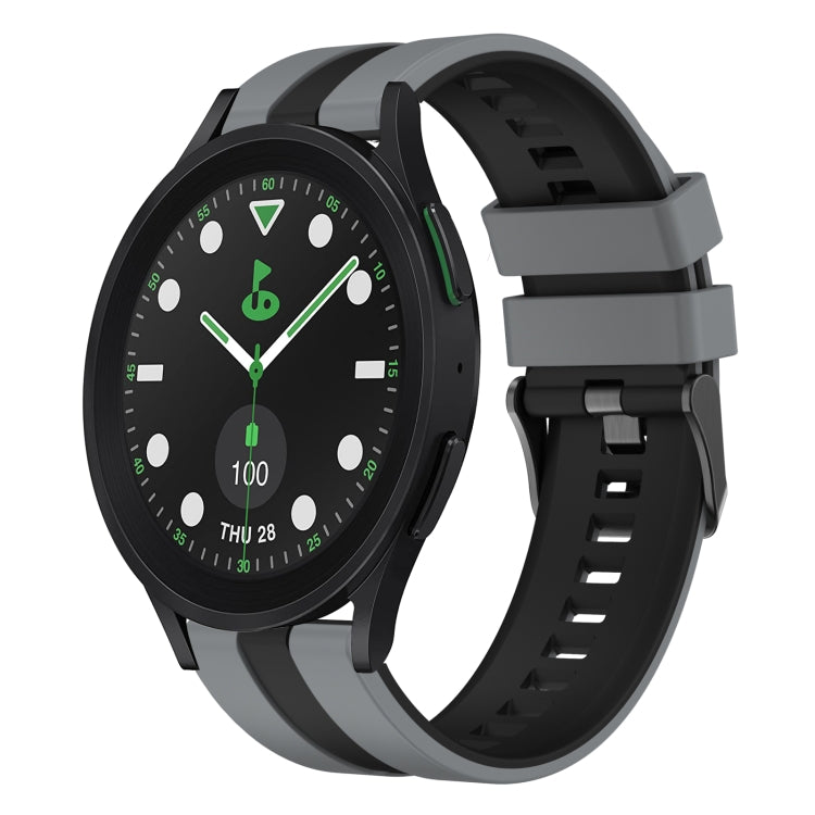 20mm Two Color Sports Silicone Watch Band, For Samsung Galaxy watch 5 Pro Golf Edition