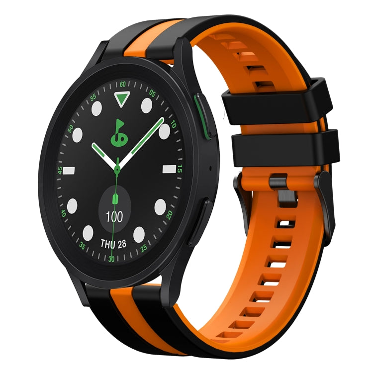 20mm Two Color Sports Silicone Watch Band, For Samsung Galaxy watch 5 Golf Edition