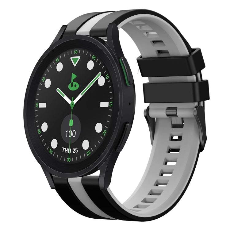 20mm Two Color Sports Silicone Watch Band, For Samsung Galaxy watch 5 Golf Edition