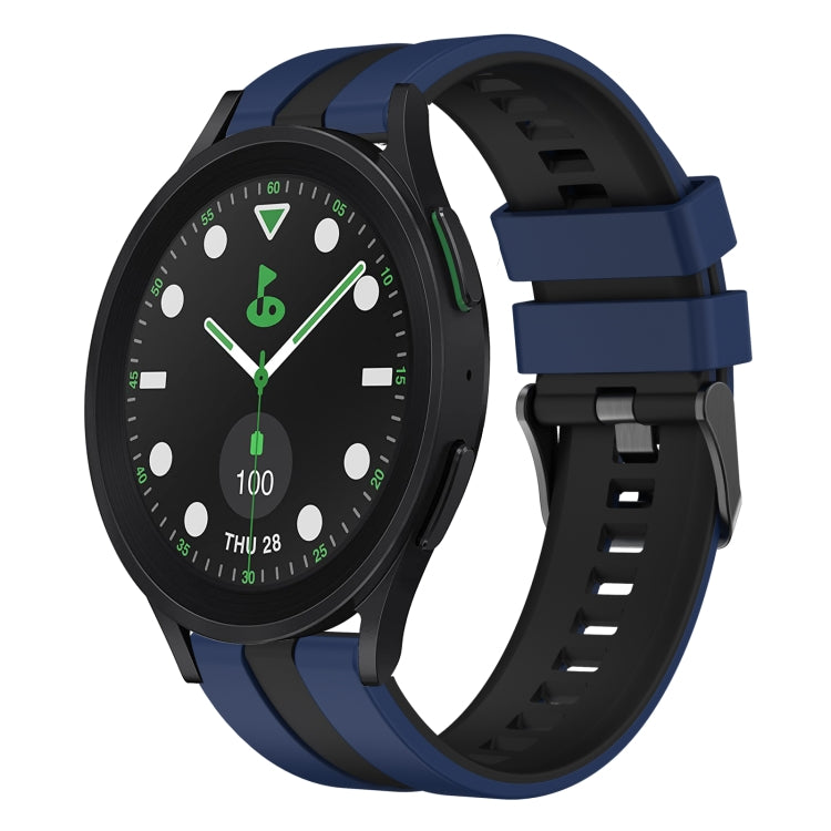 20mm Two Color Sports Silicone Watch Band, For Samsung Galaxy watch 5 Golf Edition
