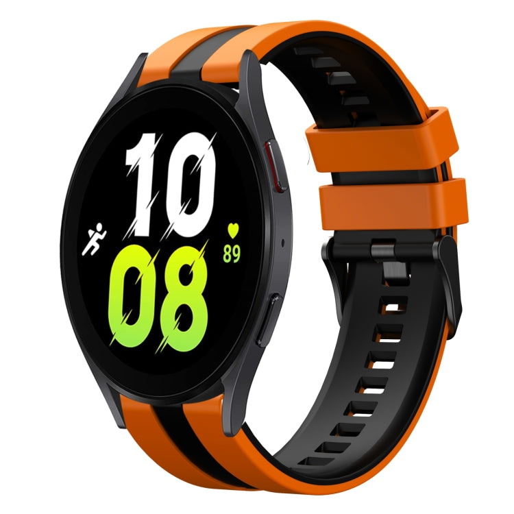 20mm Two Color Sports Silicone Watch Band, For Samsung Galaxy Watch 5  44mm