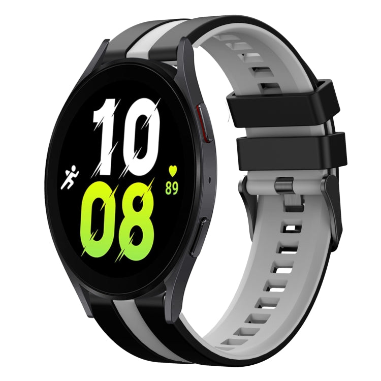 20mm Two Color Sports Silicone Watch Band, For Samsung Galaxy Watch 5  44mm